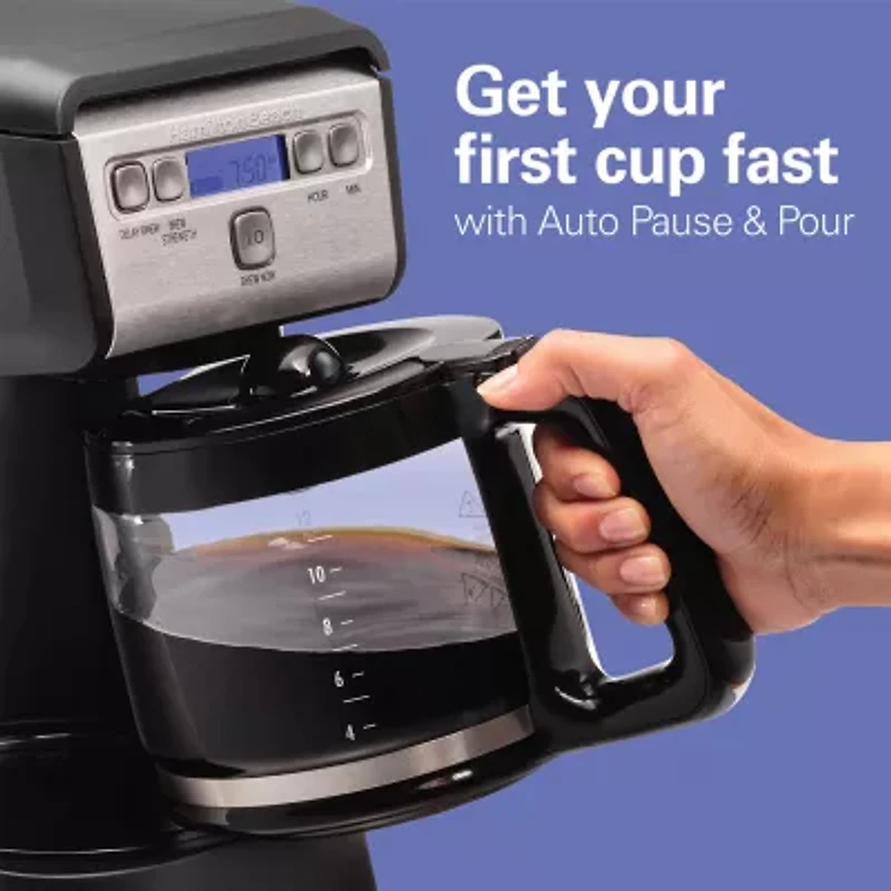 Hamilton Beach 12 Cup Compact Programmable Coffee Maker