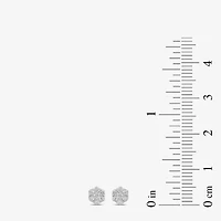 Diamond Blossom 1/4 CT. T.W. Lab Grown White 10K or Yellow Gold 5.2mm Flower Stud Earrings