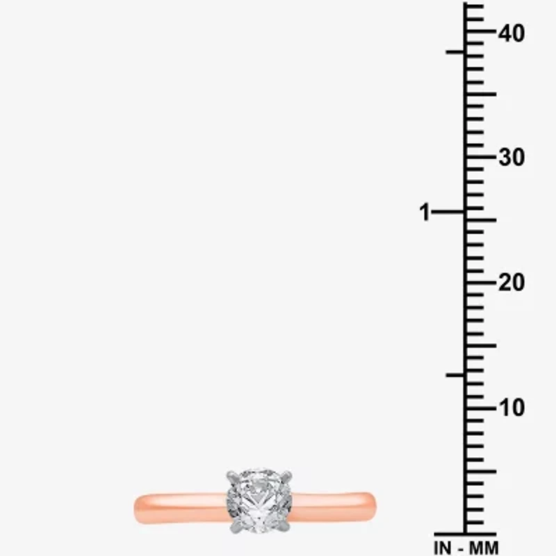 Classic Collection 1/2 CT. Natural Diamond Round Solitaire Engagement Ring 10K  Gold