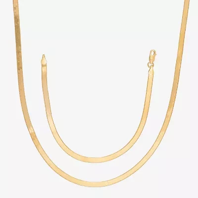 Made in Italy Womens 24K Gold Over Silver 2-pc. Jewelry Set