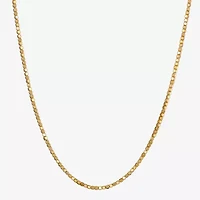 Made in Italy Womens 24K Gold Over Silver 18 Inch Fashion Chain Necklace