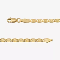Made in Italy Womens 24K Gold Over Silver 18 Inch Valentino Chain Necklace