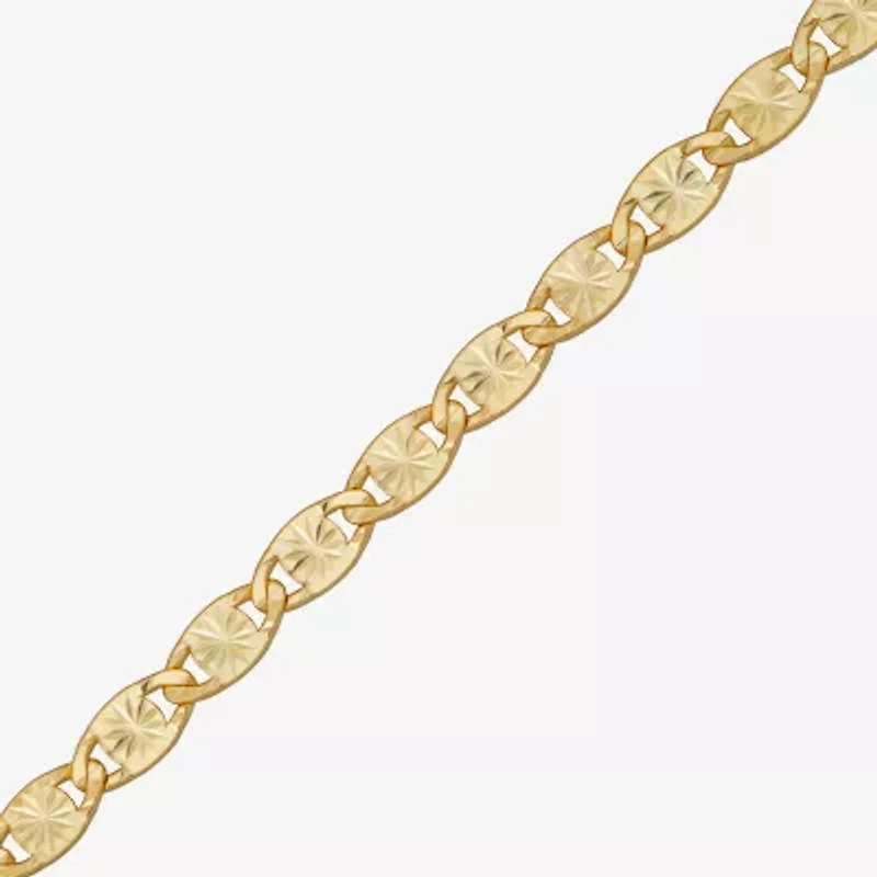 Made in Italy Womens 24K Gold Over Silver 18 Inch Valentino Chain Necklace