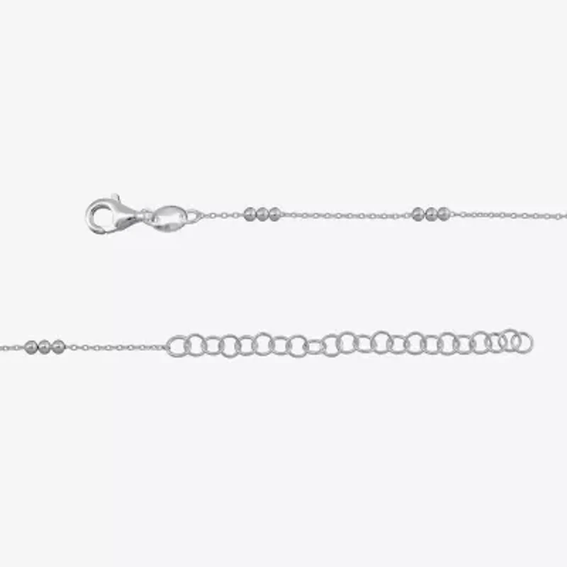 Womens Sterling Silver 16 Inch Y Necklace