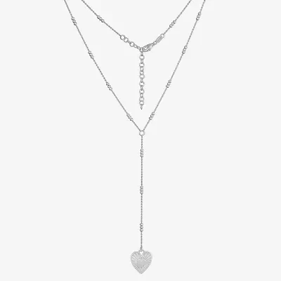 Womens Sterling Silver 16 Inch Y Necklace