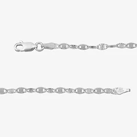 Made in Italy Womens Sterling Silver 7.5 Inch Solid Fashion Chain Bracelet