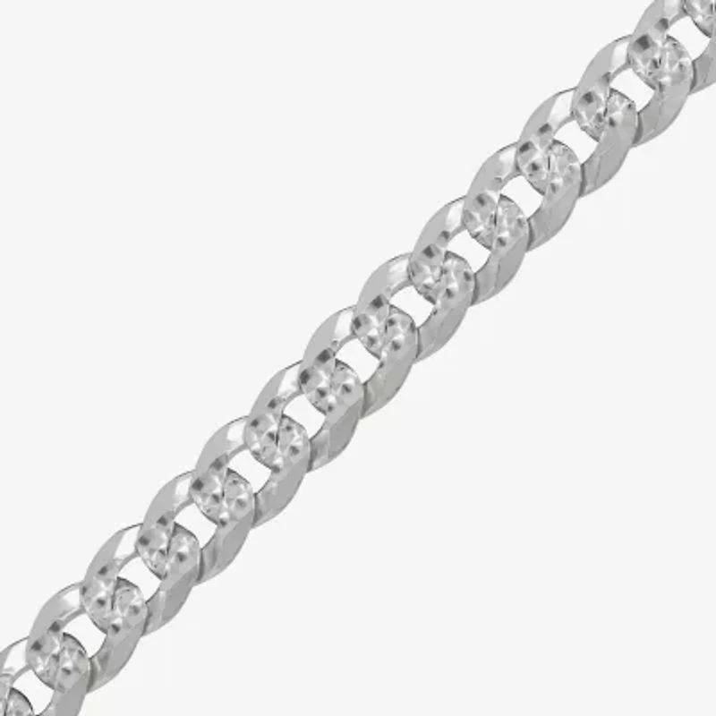 Mens Sterling Silver 22 Inch Curb Chain Necklace