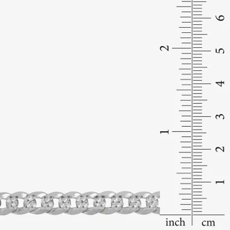 Mens Sterling Silver 22 Inch Curb Chain Necklace