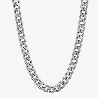 Mens Sterling Silver 22 Inch Curb Chain Necklace