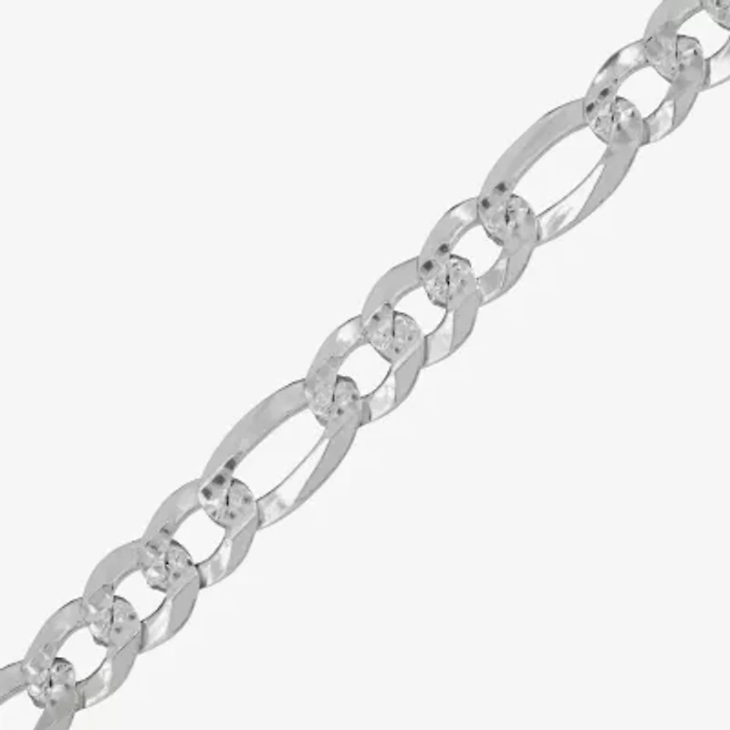 Mens Sterling Silver 22 Inch Figaro Chain Necklace