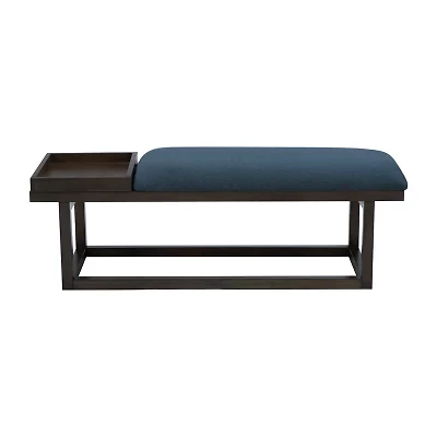 Lenora Upholstered Tray-Top Bench