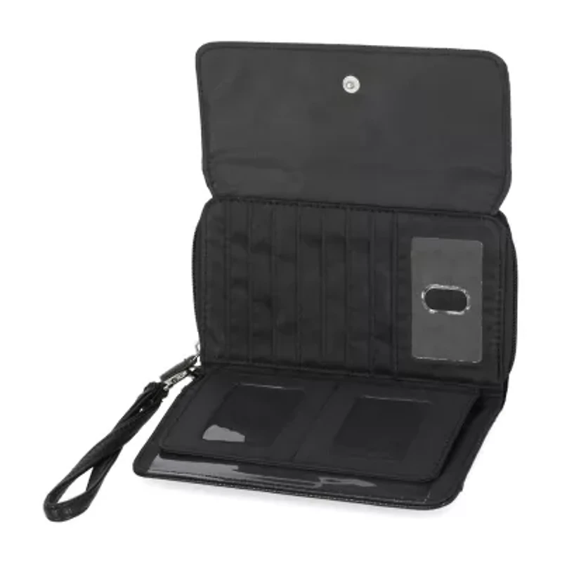 Mundi Big Fat Womens Expandable Rfid Blocking Checkbook Wallet