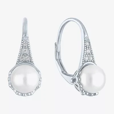 Gemstone Sterling Silver Cushion Drop Earrings