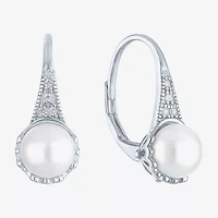 Gemstone Sterling Silver Cushion Drop Earrings