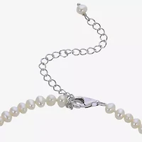 Womens White 13 Inch Strand Necklace