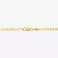Made in Italy Unisex Adult 10K Gold 20 Inch Curb Chain Necklace
