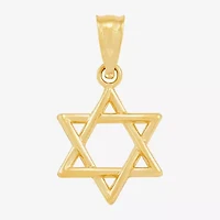 Star Of David Unisex Adult 14K Gold Star Pendant