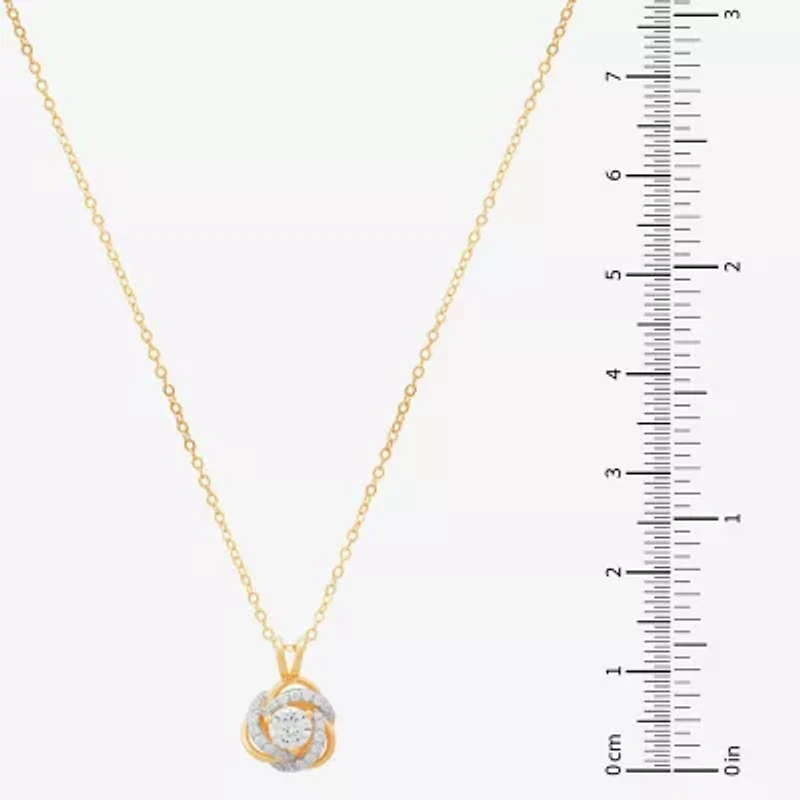 Diamonart Womens 1 1/3 CT. T.W. Cubic Zirconia 14K Gold Over Silver 2-pc. Jewelry Set