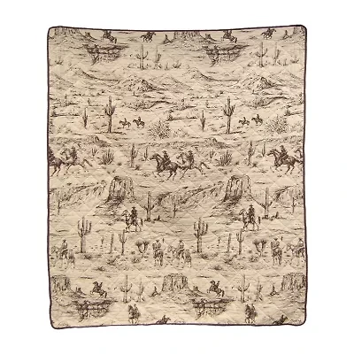 Donna Sharp Cowboy Washable Hypoallergenic Midweight Throw