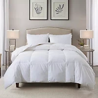 Royal Velvet Lightweight White Goose Nano Down And Feather Comforter