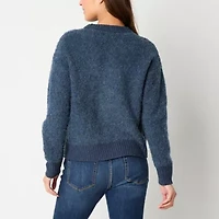 a.n.a Womens Crew Neck Long Sleeve Pullover Sweater