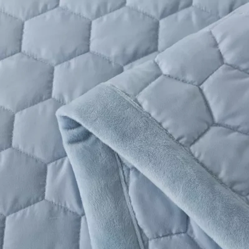 St James Home Mini Honeycomb Velvet Trim Down Alternative Blanket