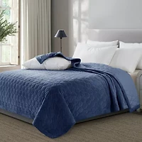 St. James home Reversible Mini Honeycomb Down Alternative Blanket