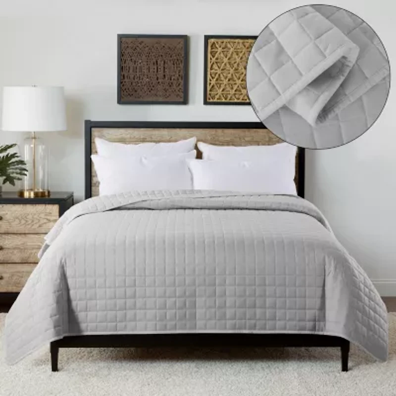 St James Home Velvet Trim Down Alternative Blanket