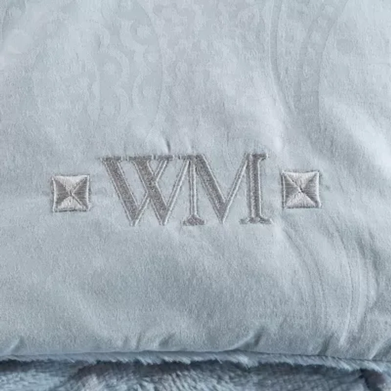 Wesley Mancini Cozy Jacquard Blanket