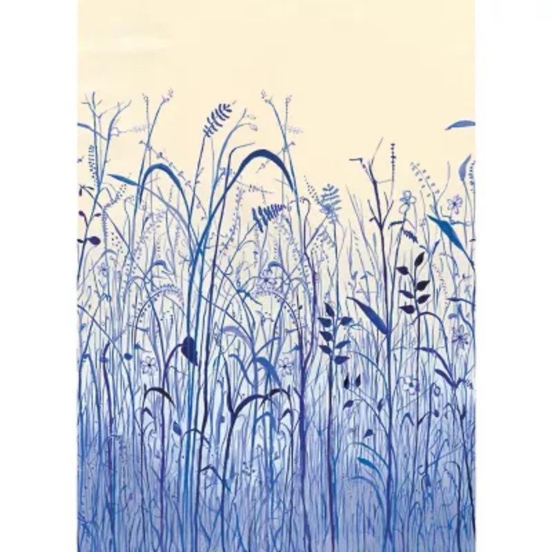 Tempaper June Grass Indigo Mural Wallpaper