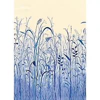 Tempaper June Grass Indigo Mural Wallpaper