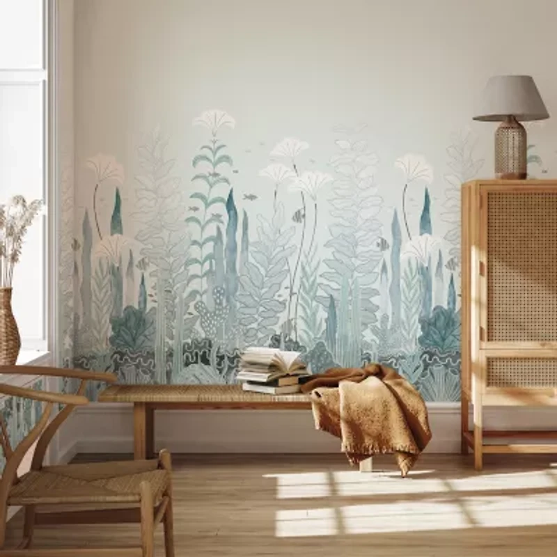 Tempaper Coral & Kelp Mural Wallpaper