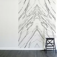Tempaper Book-Matched Marble Mural Wallpaper