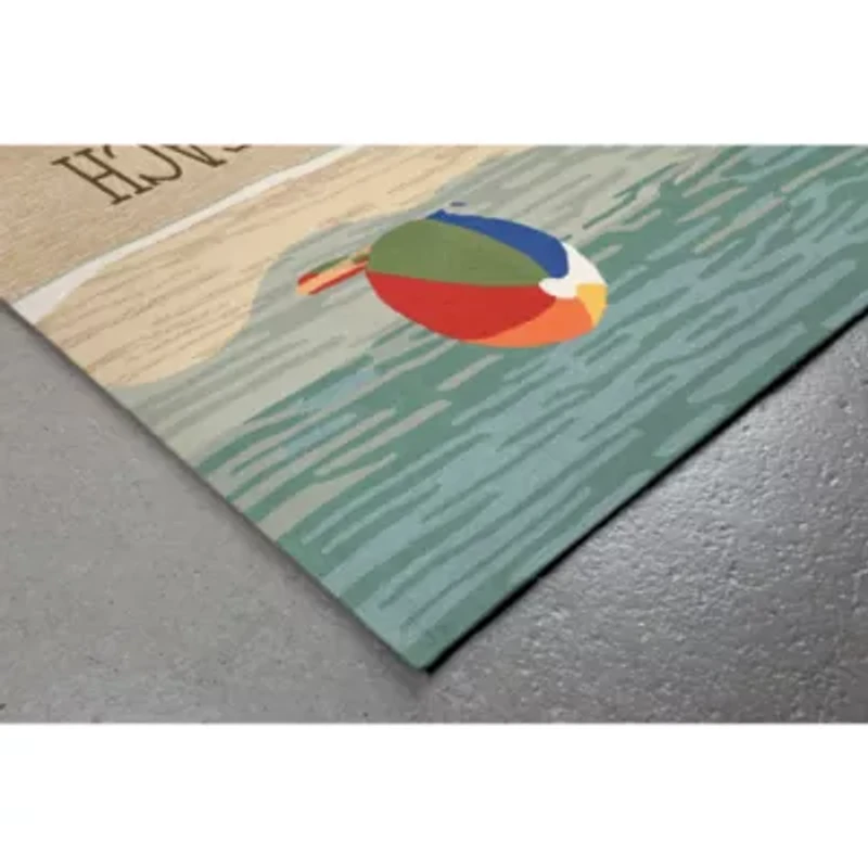 Liora Manne Frontporch Life'S A Beach Hand Tufted Rectangular Rugs