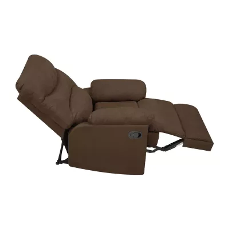 ProLounger Smith Wall Hugger Recliner Stain Resistant Microfiber with Ultra Padded Armrests