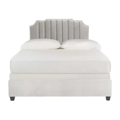 Streep Linen Channel Stitched Upholstered Bed
