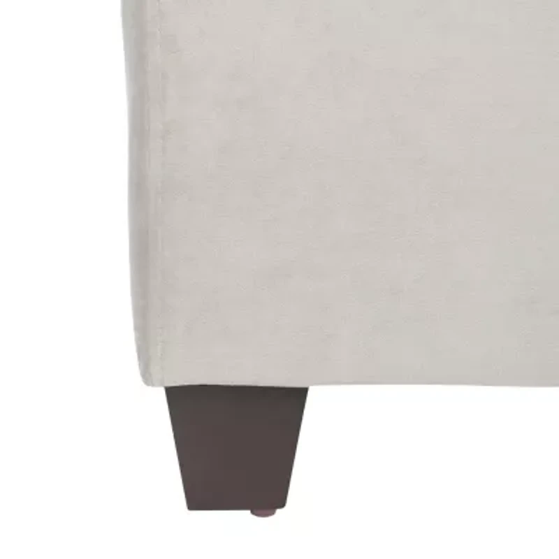 Streep Linen Channel Stitched Upholstered Bed