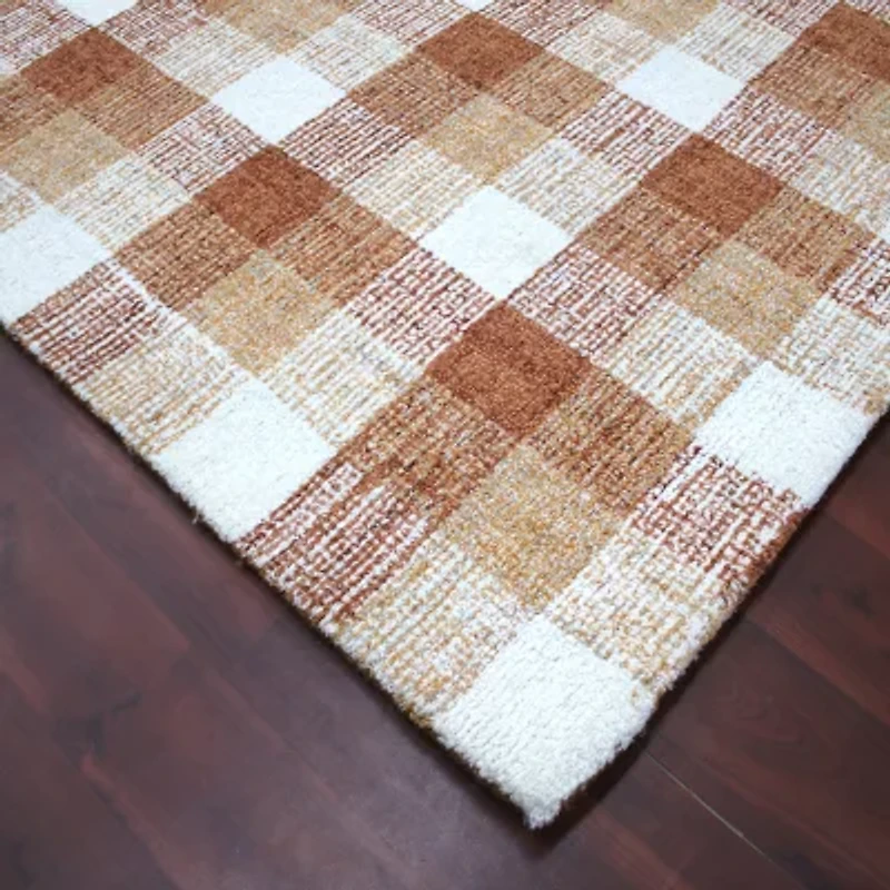 Amer Rugs Travelia Kae Plaid Hand Tufted Indoor Rectangular Accent Rug