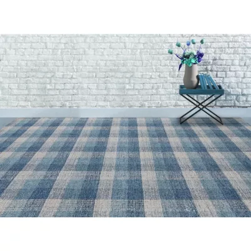 Amer Rugs Travelia Kae Plaid Hand Tufted Indoor Rectangular Accent Rug