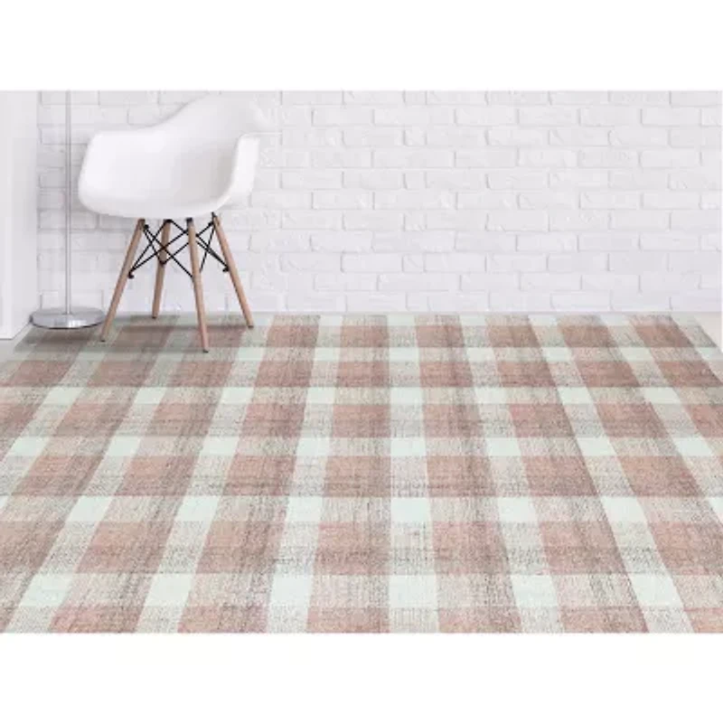 Amer Rugs Travelia Kae Plaid Hand Tufted Indoor Rectangular Accent Rug