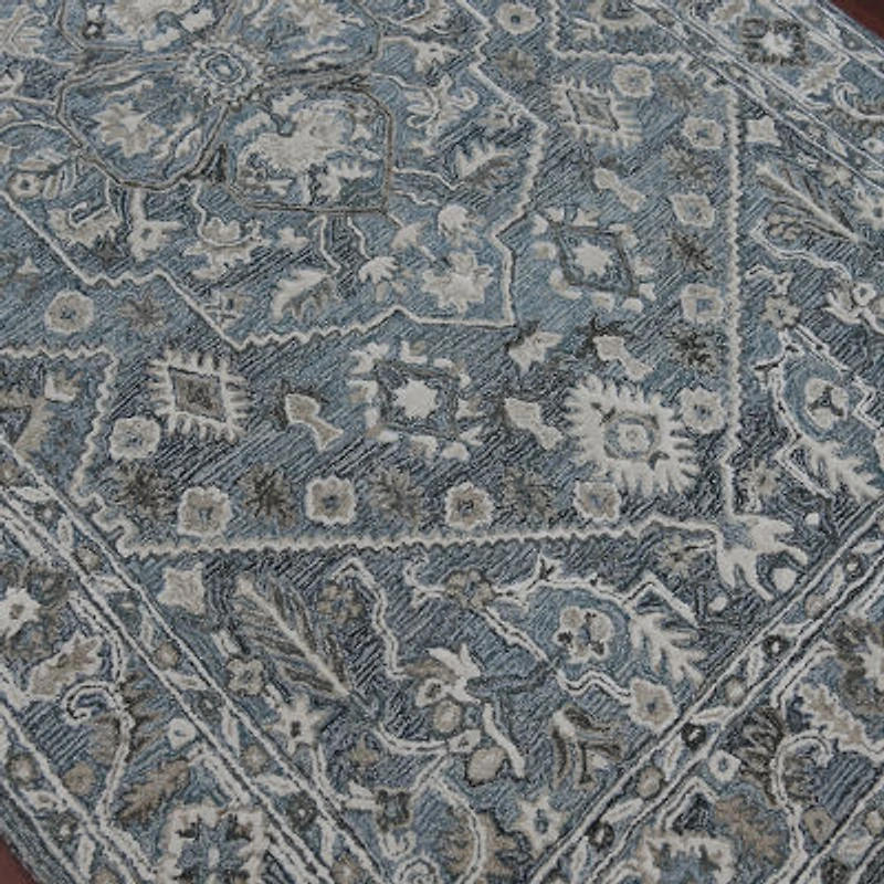 Amer Rugs Vermusia Medallion Hand Tufted Indoor Rectangular Accent Rug