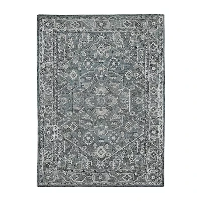 Amer Rugs Vermusia Medallion Hand Tufted Indoor Rectangular Accent Rug