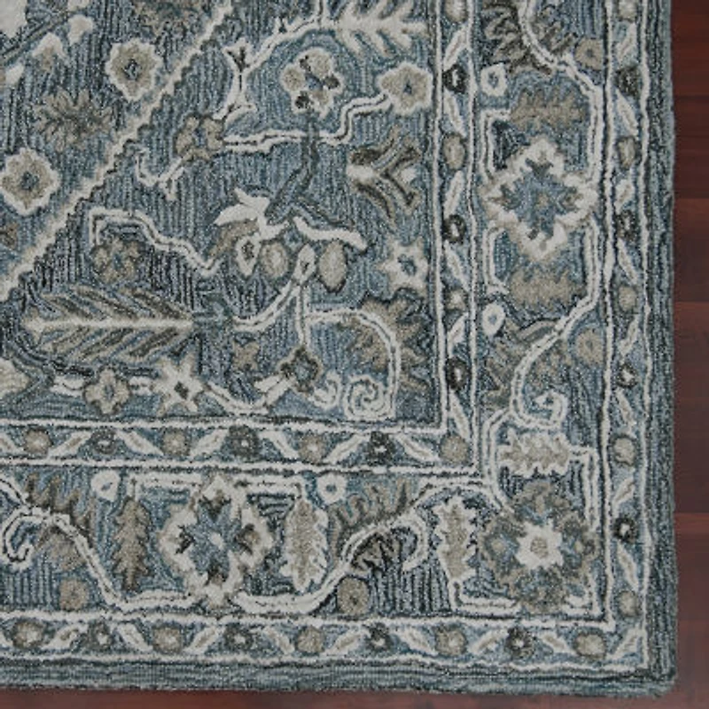 Amer Rugs Vermusia Medallion Hand Tufted Indoor Rectangular Accent Rug
