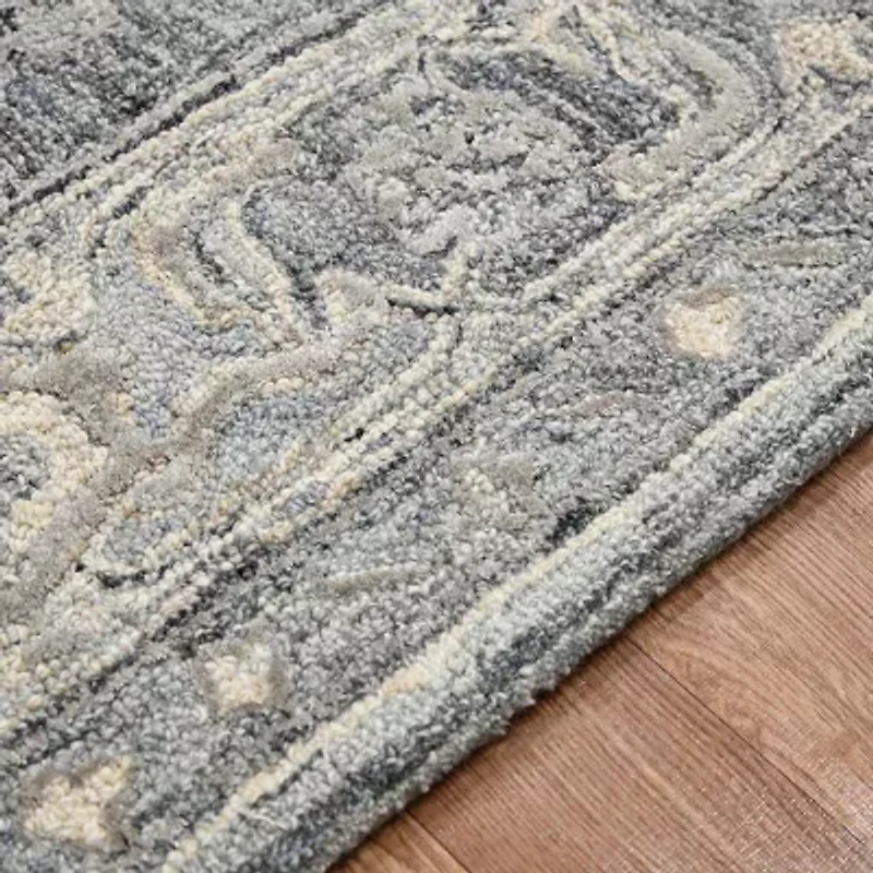 Amer Rugs Vermusia Medallion Hand Tufted Indoor Rectangular Accent Rug