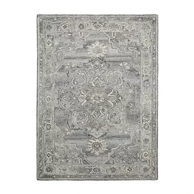 Amer Rugs Vermusia Medallion Hand Tufted Indoor Rectangular Accent Rug