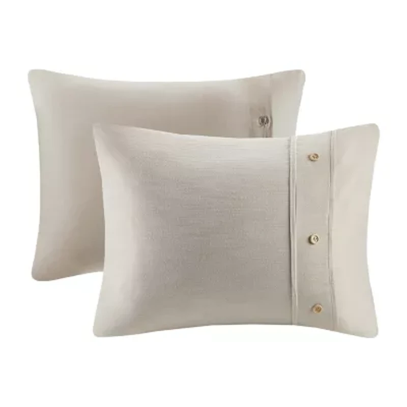 Madison Park Blakely 5 Piece Organic Cotton Oversized Comforter Set with Removable Insert