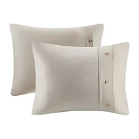 Madison Park Blakely 5 Piece Organic Cotton Oversized Comforter Set with Removable Insert