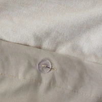 Madison Park Blakely 3 Piece Organic Cotton Oversized Duvet Cover Set