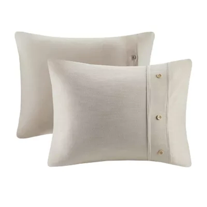 Madison Park Blakely 3 Piece Organic Cotton Oversized Duvet Cover Set