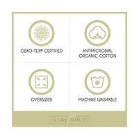 Madison Park Blakely 3 Piece Organic Cotton Oversized Duvet Cover Set